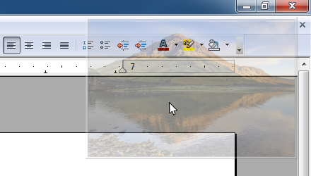 Photo Window in process of disappearing under the cursor